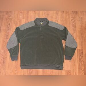 Cabelas Heavyweight windproof pullover with reinforced elbow and shoulder pads